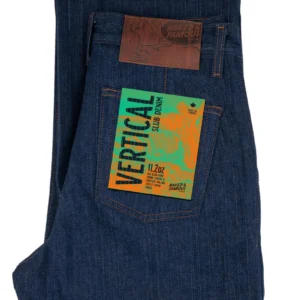 Pleated Trouser - Vertical Slub Denim