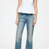 Stretch Cotton V-neck Pocket Blouse