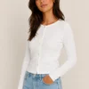 Compact Pointelle Rib Jersey Top