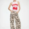 Print Denim Lari Jeans