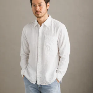 Relaxed Fit Linen Long Sleeve Shirt
