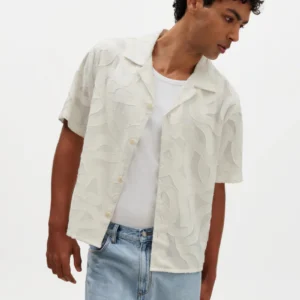 Curzon SS Shirt Jacquard Viscose