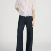 The Paisley Eyelet Top