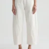 Hattie Crop Barrel Leg Eyelet Jean