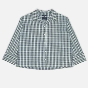 Jutta Shirt Indigo Seersucker