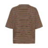 Pannie Oversize Melange Stripe T-Shirt