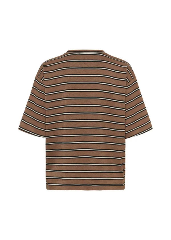 Pannie Oversize Melange Stripe T-Shirt