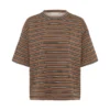 Pannie Oversize Melange Stripe T-Shirt