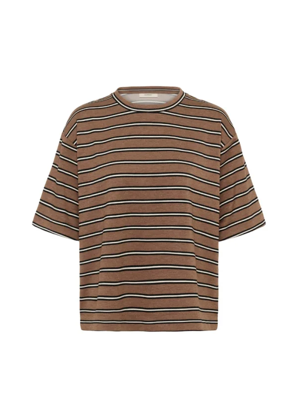 Pannie Oversize Melange Stripe T-Shirt