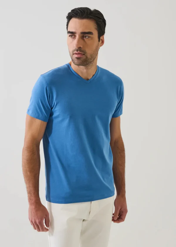 Pima Cotton V-Neck Tee