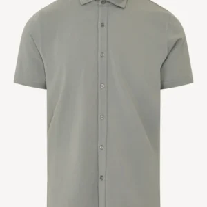 Pima Cotton Stretch Button Front SS Shirt